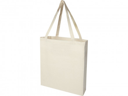 Madras эко- сумка с ластовицей из переработанного хлопка, сертифицированного согласно GRS, плотностью 140 г/м² - Натуральный