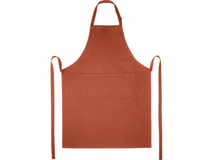 Фартук Andrea плотностью 240 г/м² с регулируемой завязкой на шее - Brick