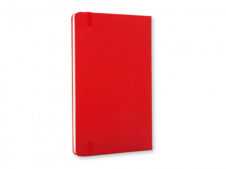 Записная книжка Moleskine Classic (нелинованный) в твердой обложке, Large (13х21см), красный