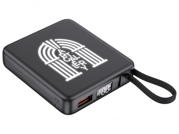 Внешний акуумулятор с подсветкой лого Nex, 5000 мАч, черный