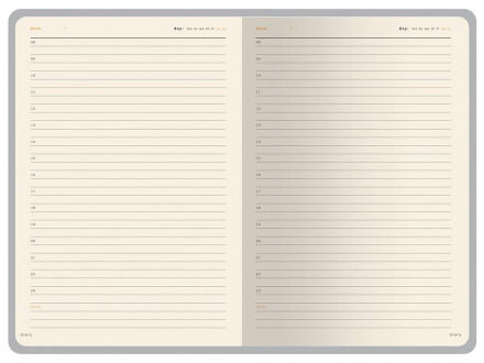 Ежедневник А5 недатированный Prestige, красный