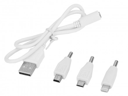 Портативное зарядное устройство Сатурн, 2200 mAh, красный