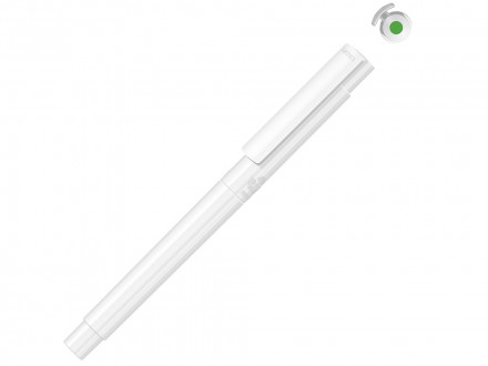 Капиллярная ручка в корпусе из переработанного материала rPET RECYCLED PET PEN PRO FL, белый с салатовым