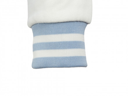 Бомбер Oxford, небесно-голубой/молочный, унисекс