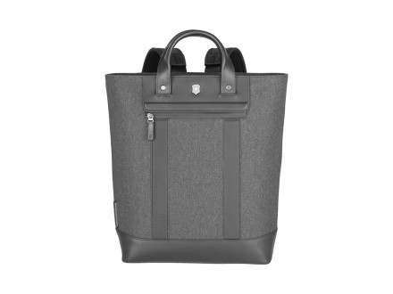 Сумка-рюкзак VICTORINOX Architecture Urban2 2way Carry Tote 15'',серая,полиэстер/кожа,40x15x40см,20л