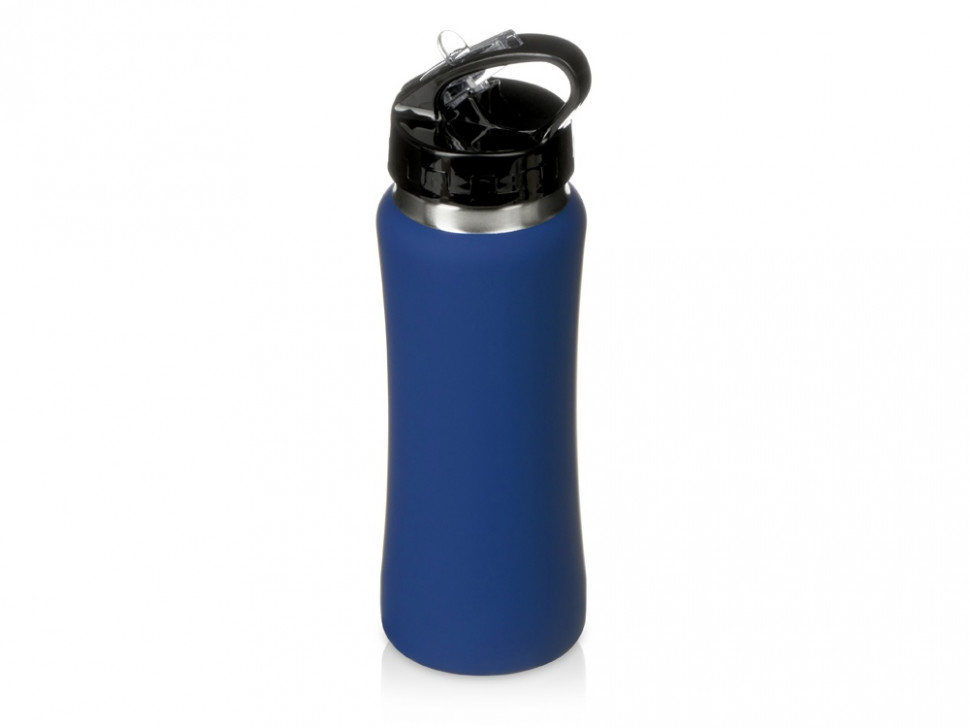 Бутылка для воды Bottle C1, сталь, soft touch, 600 мл, темно-синий