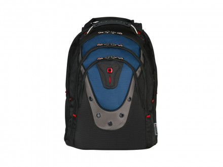 Рюкзак Ibex WENGER 17, черный/синий, полиэстер/ПВХ, 37 x 26 x 47 см, 23 л