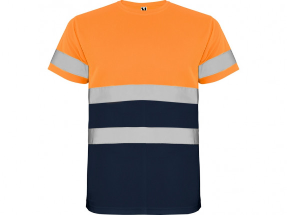 Футболка Delta мужская, нэйви/неоновый оранжевый