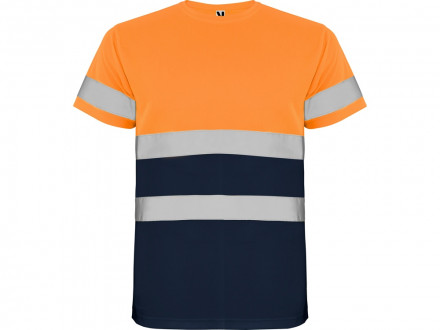 Футболка Delta мужская, нэйви/неоновый оранжевый