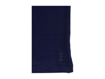 Рубашка поло Oakville мужская с длинным рукавом, темно-синий