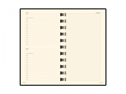 Ежедневник недатированный А5- Sienna, оранжевый