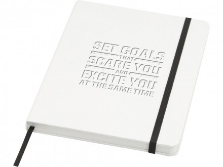 Holm блокнот формата А5 из каменной бумаги с линованными страницами - Белый