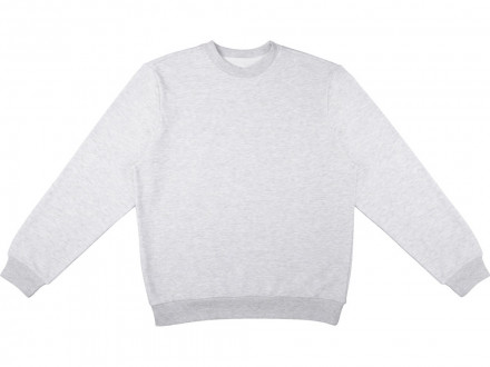 Свитшот Monaco унисекс, белый меланж