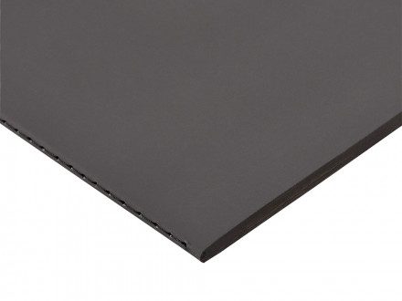 Бизнес-тетрадь А5 Pragmatic Contrast, 40 листов в клетку, серый с черным срезом