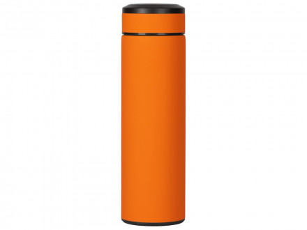 Вакуумный термос Vacuum Flask C1, soft touch, 420мл, оранжевый