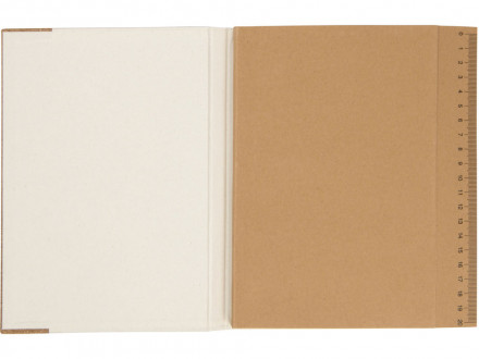 Блокнот из молочной бумаги и пробки A5 Milky, натуральный