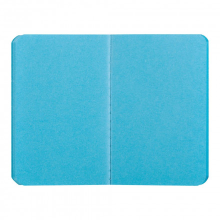 Блокнот Excentrica, черный с голубым