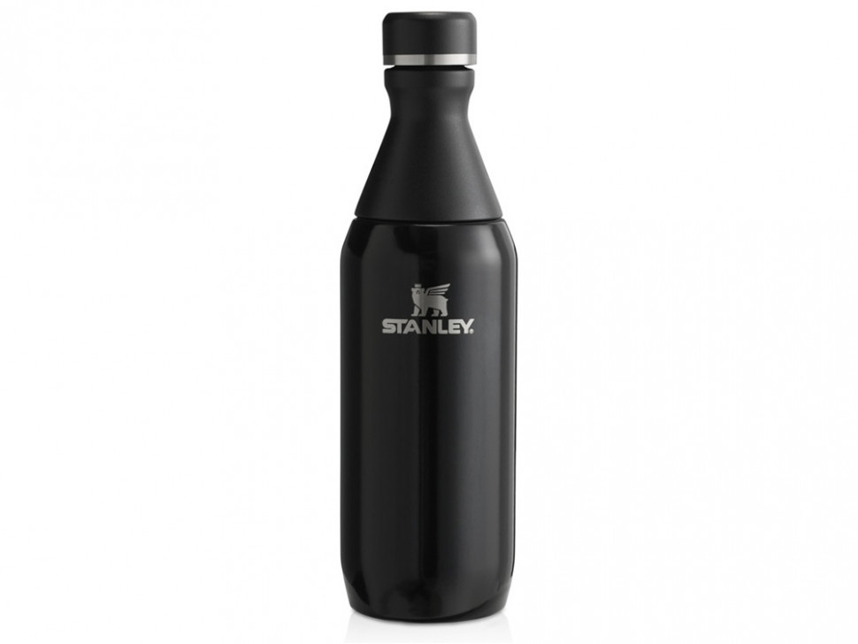 Бутылка для воды Stanley All Day Slim объемом 350 мл - черный глянцевый