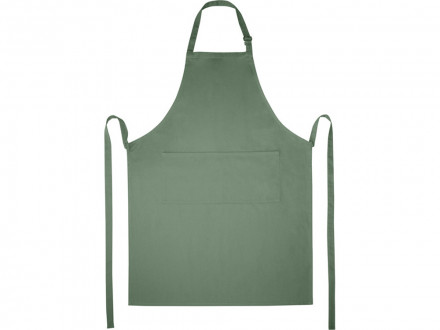 Фартук Andrea плотностью 240 г/м² с регулируемой завязкой на шее - Зеленый яркий