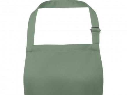 Фартук Andrea плотностью 240 г/м² с регулируемой завязкой на шее - Зеленый яркий