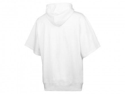 Худи оверсайз с коротким рукавом Warsaw унисекс, белый