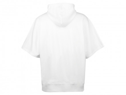 Худи оверсайз с коротким рукавом Warsaw унисекс, белый