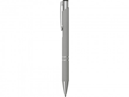 Ручка металлическая шариковая C1 софт-тач, серый (Р)