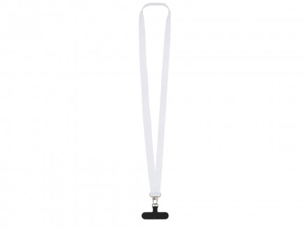 Ланъярд 2,5 см под сублимацию с 2-мя трендовыми карабинами и узким держателем для телефона из ПЭ