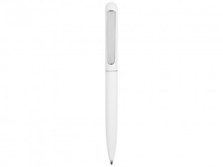 Ручка металлическая шариковая Skate с матовым покрытием, белый