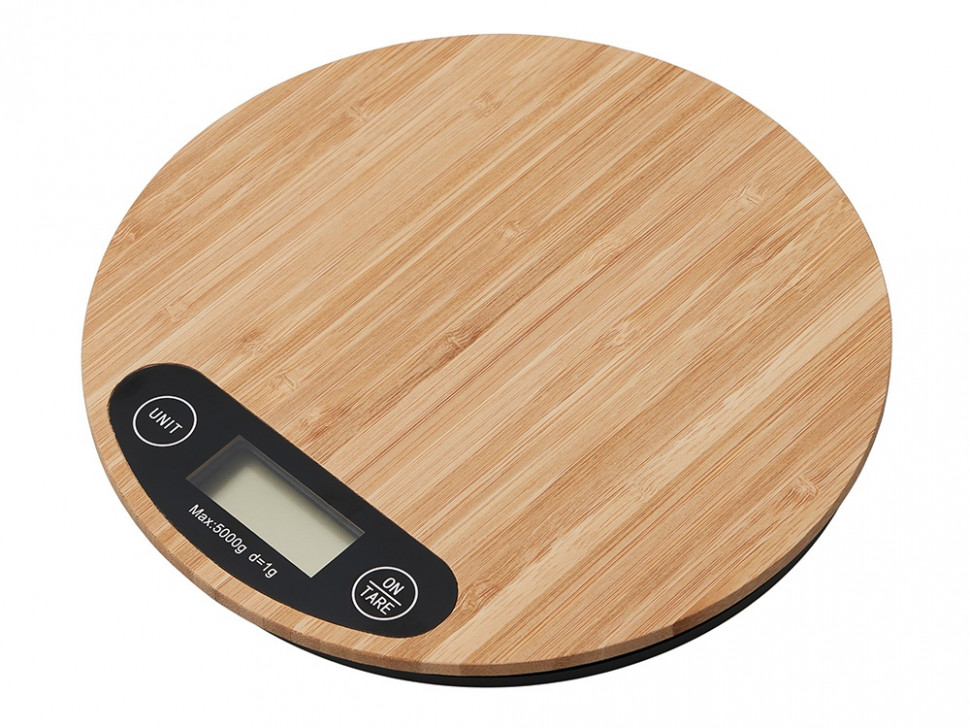 Бамбуковые кухонные весы Scale, натуральный