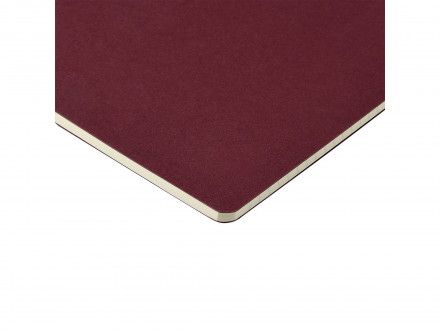 Бизнес тетрадь А5 Megapolis flex 60 л. soft touch клетка, бордовый