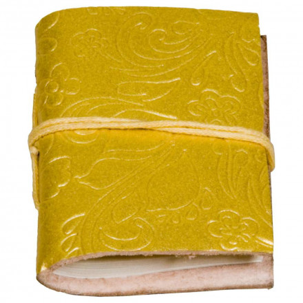 Записная книжка, золотистая, малая