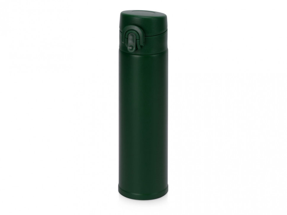 Вакуумная герметичная термокружка Inter, глубокий зеленый, нерж. сталь