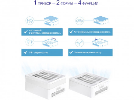 Многофункциональный очиститель + обеззараживатель 4 в 1, RMA-103-01, белый