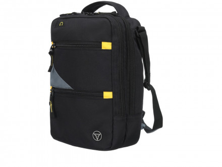 Сумка-планшет TORBER, черный/серый, полиэстер M2, 22 x 9 x 29 см