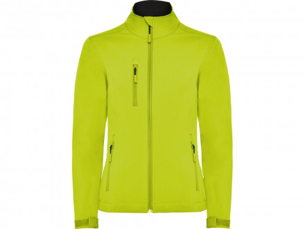 Куртка софтшелл Nebraska женская, лаймовый пунш
