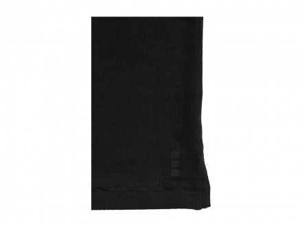 Рубашка поло Oakville мужская с длинным рукавом, черный