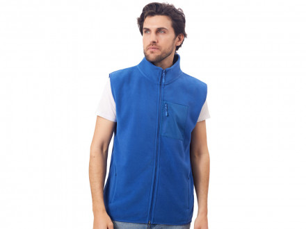 Жилет флисовый Trondheim унисекс, синий классический