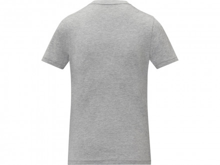 Somoto Женская футболка с коротким рукавом и V-образным вырезом , серый яркий