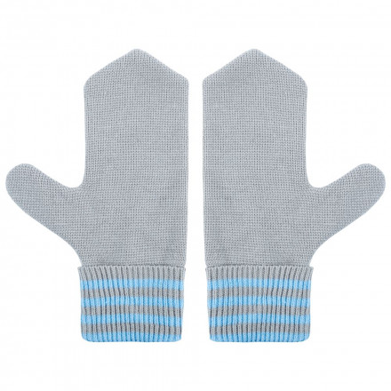 Варежки Best, серо-голубые
