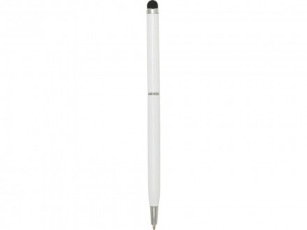 Шариковая ручка Ore алюминиевая со стилусом - Белый
