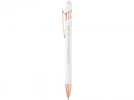 Nanna шариковая ручка с отделкой из розового золота - Белый (черные чернила)