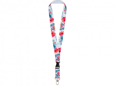 Ланъярд 2,5 см под сублимацию с трендовым карабином и межуровневым замком