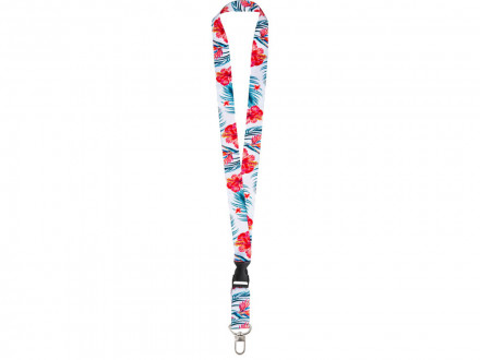 Ланъярд 2,5 см под сублимацию с трендовым карабином и межуровневым замком