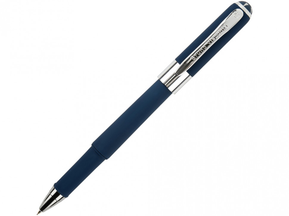Ручка пластиковая шариковая Monaco, 0,5мм, синие чернила, темно-синий navy/серебристый