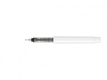 Капиллярная ручка в корпусе из переработанного материала rPET RECYCLED PET PEN PRO FL, белый с серебристым