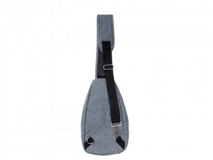 Рюкзак TORBER с одним плечевым ремнем, серый, полиэстер 300D, 33 х 17 х 6 см