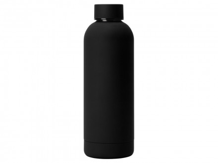 Вакуумная термобутылка Cask Waterline, soft touch, 500 мл, черный (Р)