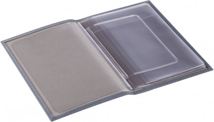 Обложка для автодокументов Twill, серая