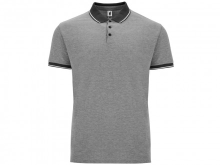 Рубашка поло Bowie мужская, меланжевый черный